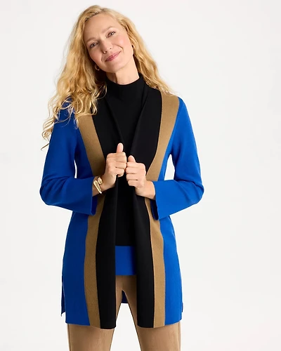 Travelers™ Collection Colorblock Knit Cardigan