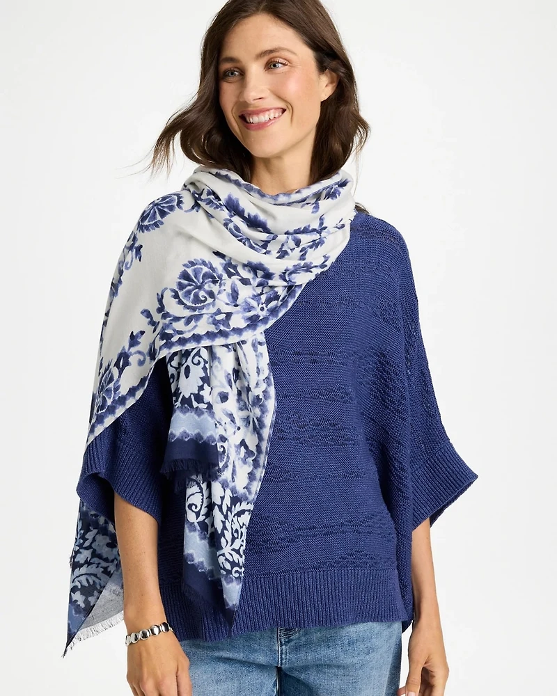Paisley Printed Oblong Scarf