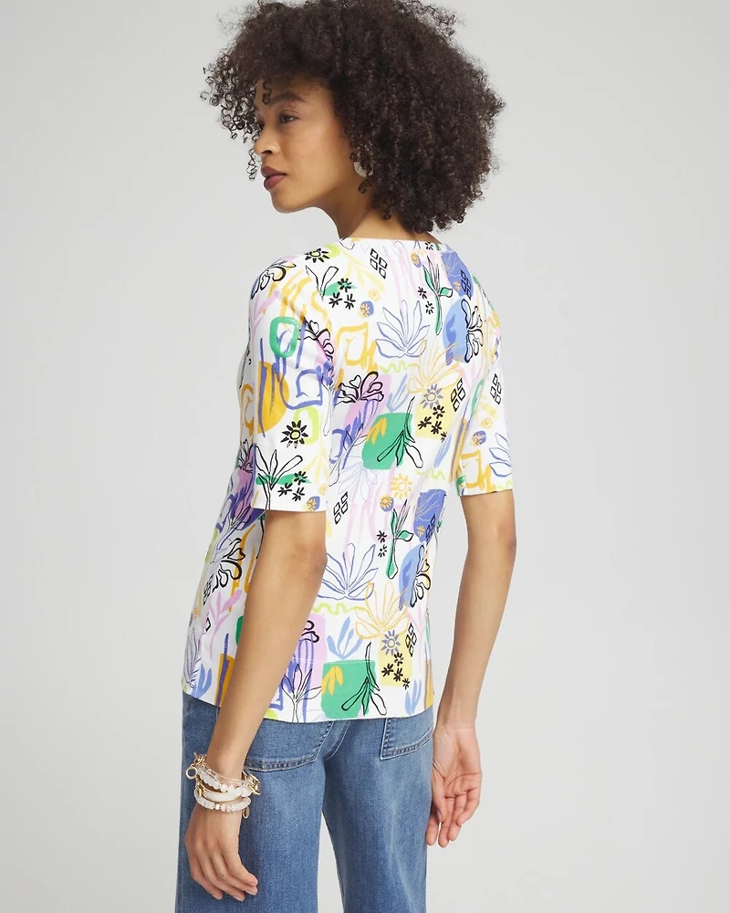 Surreal Jewel Neck Tee
