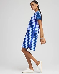 Zenergy® UPF Lace-Up Stripe Dress