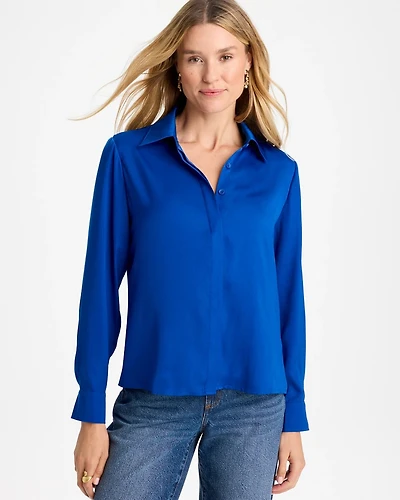 Satin Collared Blouse