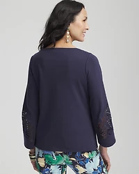 Lace Sleeved Top