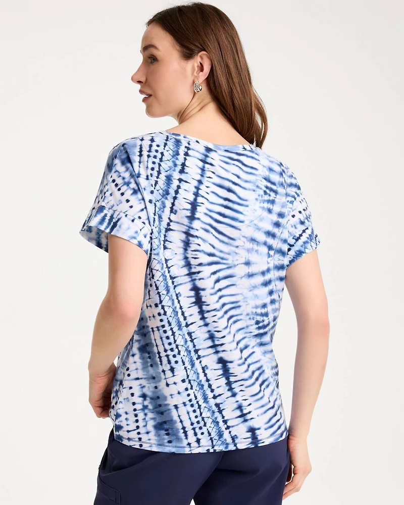Zenergy® Tie-Dye Drop Shoulder Tee