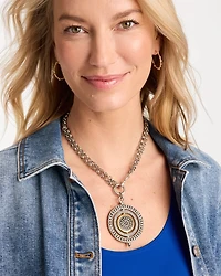 Convertible Medallion Pendant Necklace