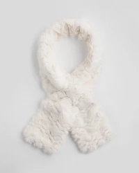 Cream Pull Through Scarf