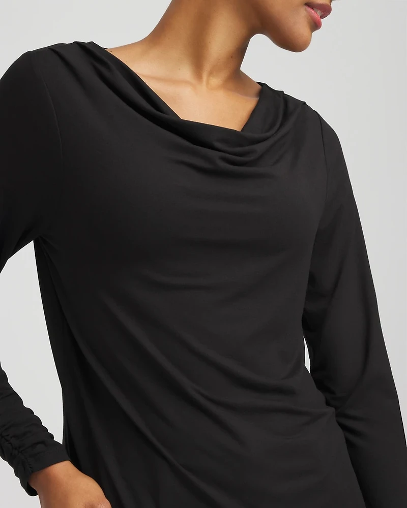 Cowlneck Long-Sleeved Tee
