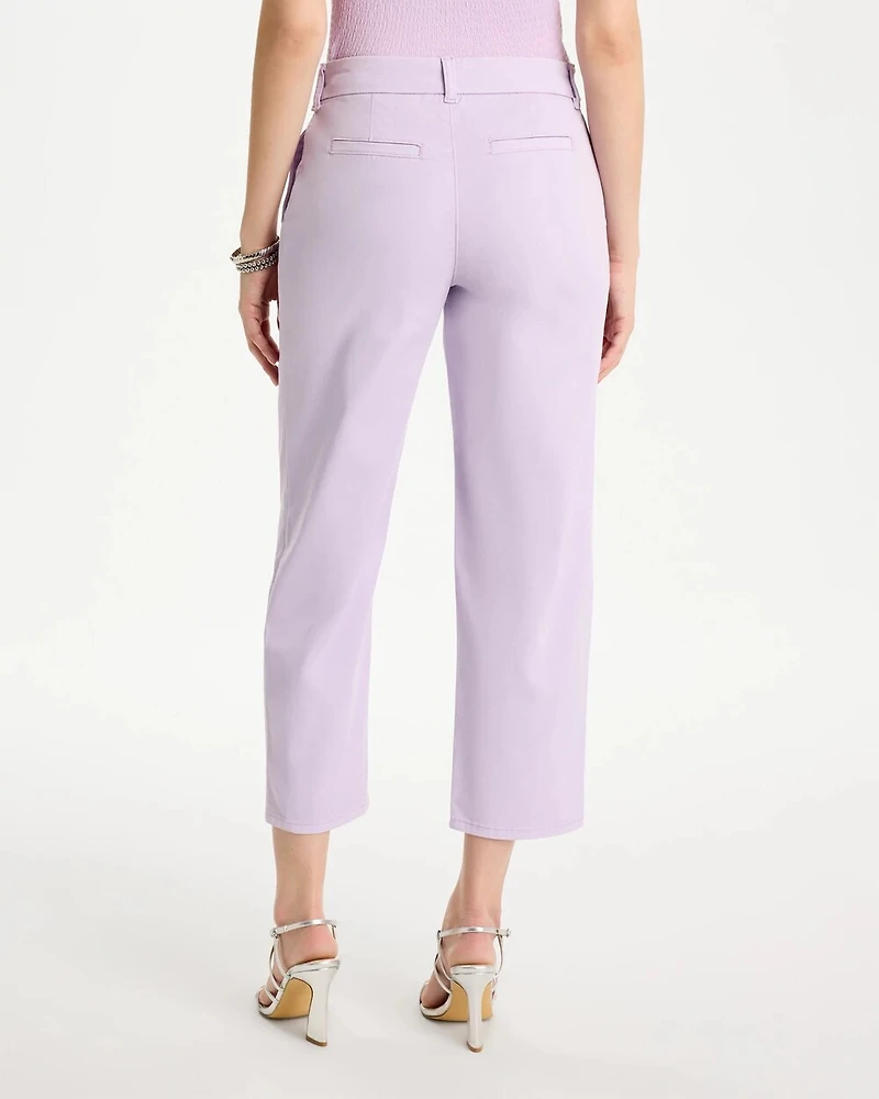 Relaxed Boyfriend Chino Crop Pants