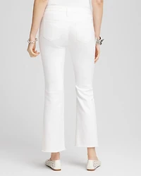 Petite No Stain Girlfriend Fray Hem Kick Flare Jeans