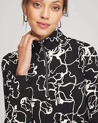 Zenergy® Half-Zip Mockneck Top