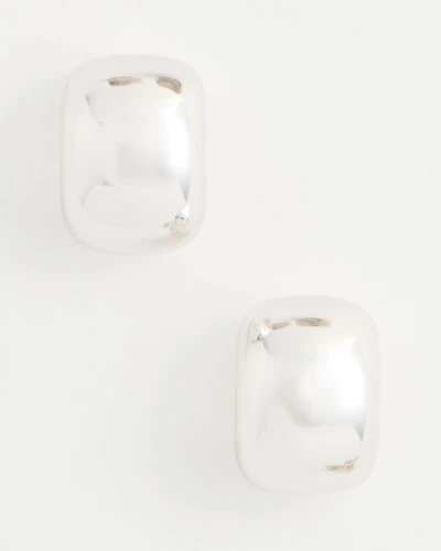 Silvertone Mini Hoop Earrings