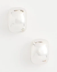 Silvertone Mini Hoop Earrings