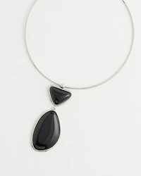 Geo Pendant Collar Necklace