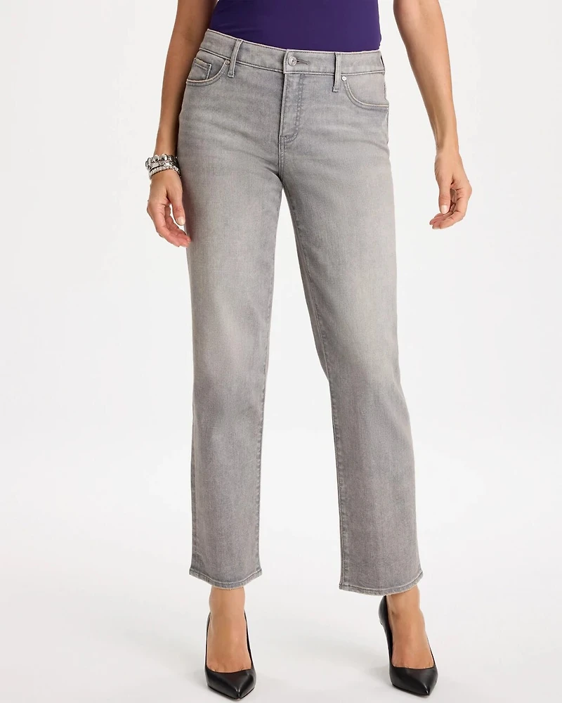 Girlfriend Straight Ankle Jeans
