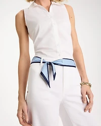 Ikebana Printed Skinny Scarf