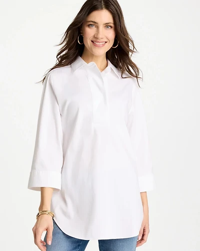 No Iron™ Stretch Popover Tunic