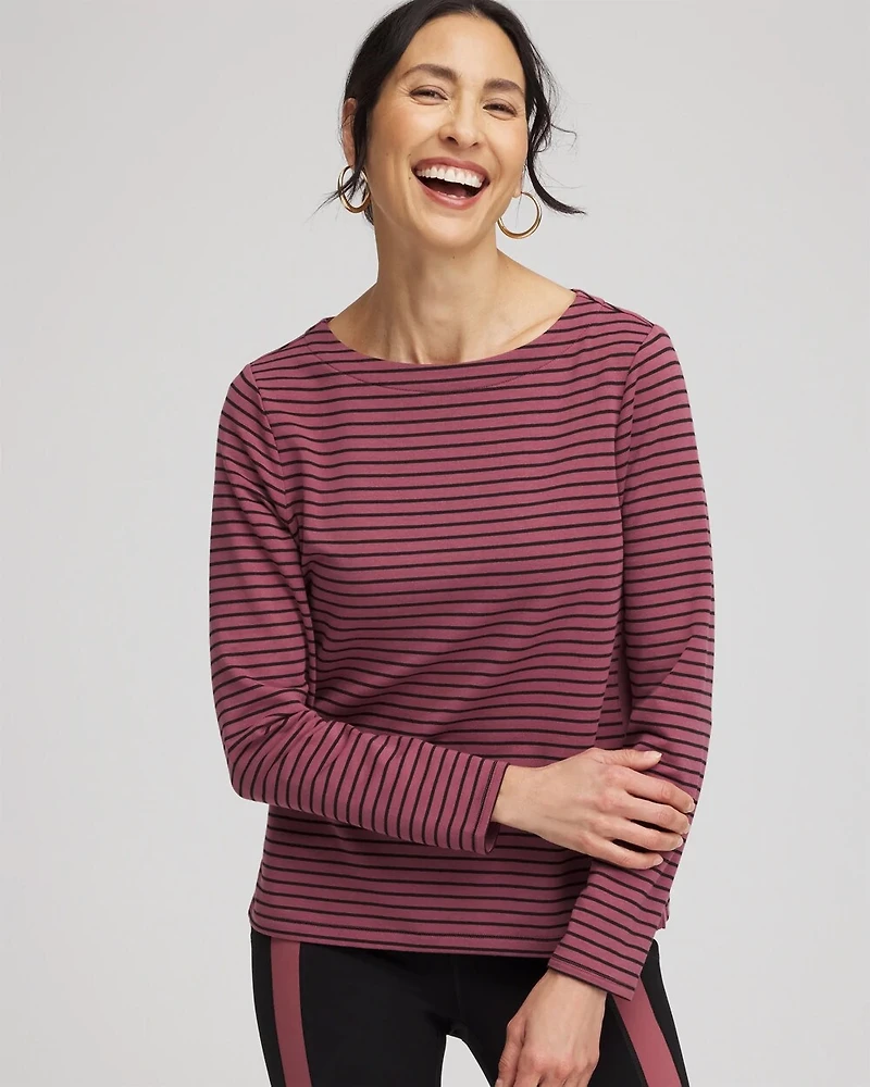 Zenergy® Block Stripe Pullover
