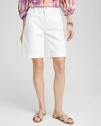 Denim Trouser Shorts