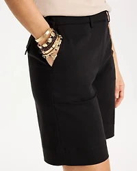 Emme Fly Front Sateen Shorts