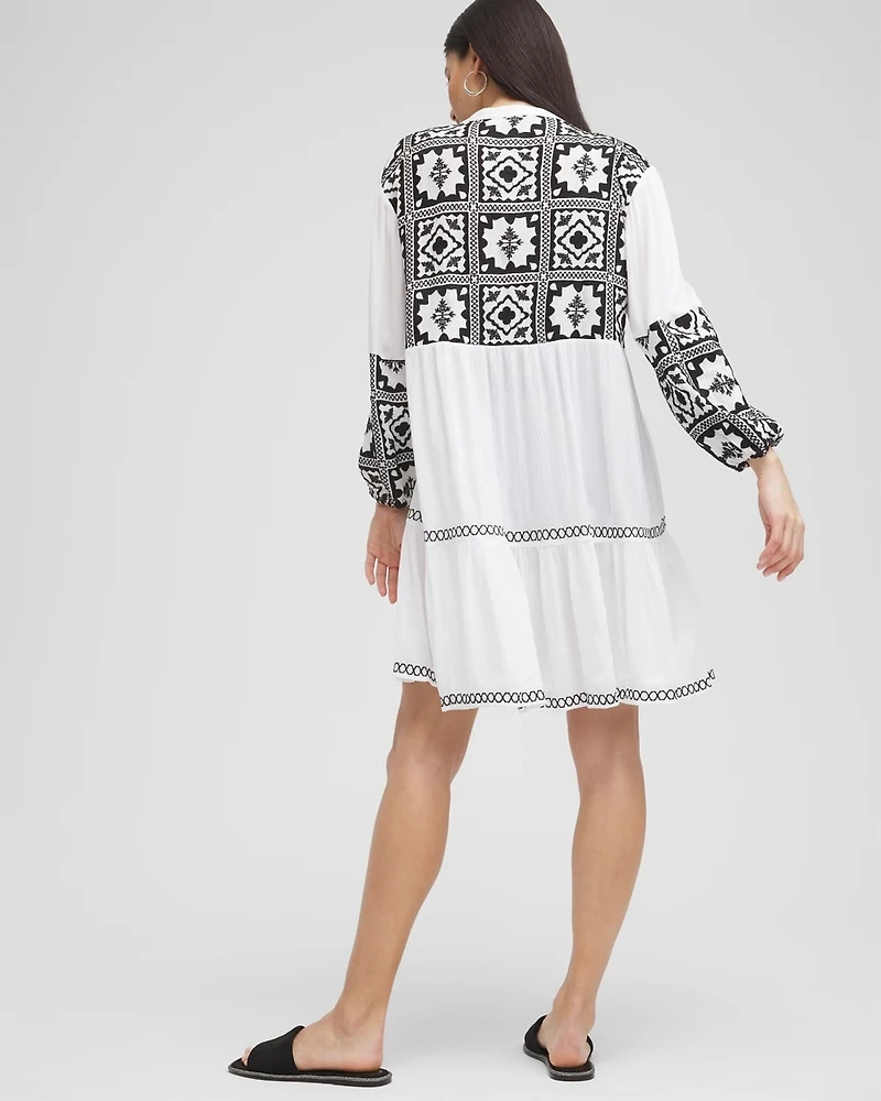 Eyelet Swim Dress Coverup