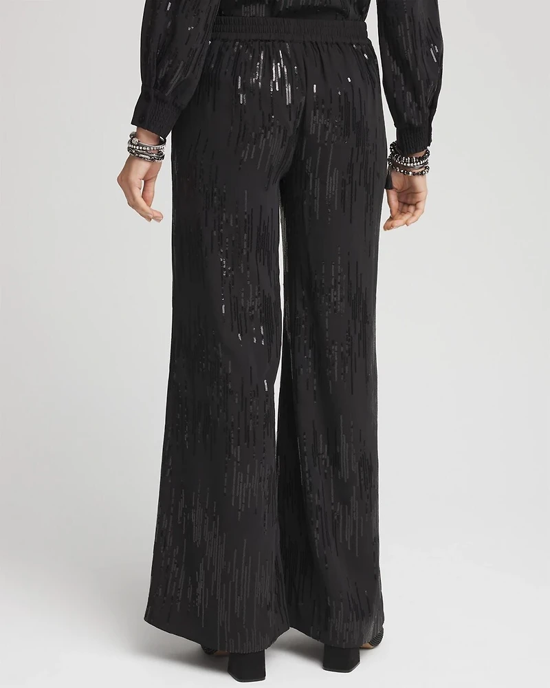 Sequin Wide Leg Pants