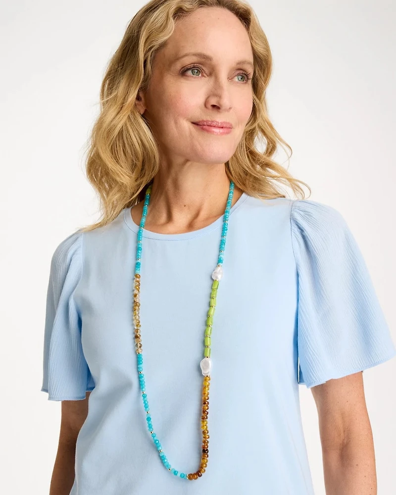 Resin Single-Strand Necklace
