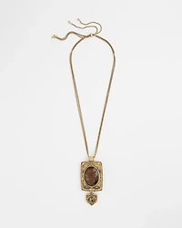 Adjustable Medallion Gem Pendant