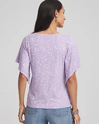 Touch of Cool™ Handkerchief-Sleeve V-Neck Tee