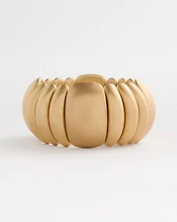 Goldtone Stretch Cuff Bracelet