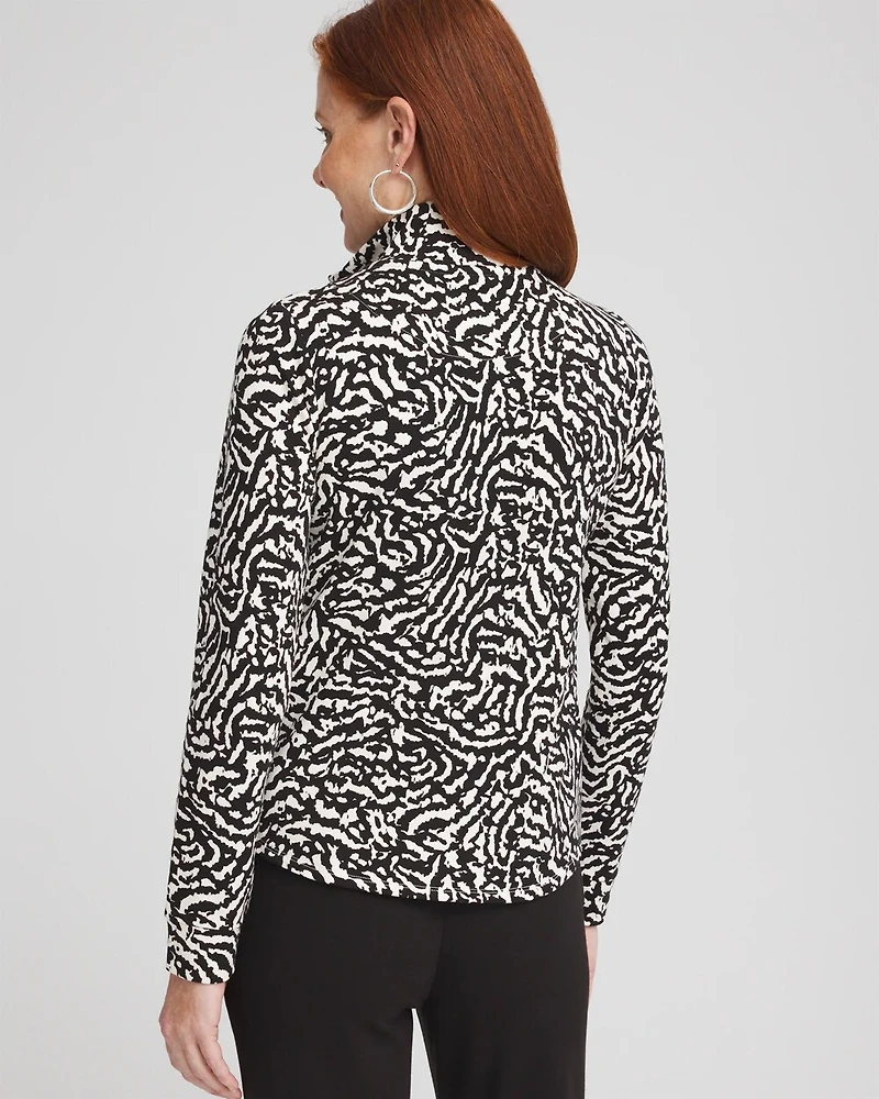 Zenergy® French Terry Half Zip Pullover Top