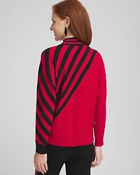 Zenergy® Luxe Cashmere Blend Striped Sweater