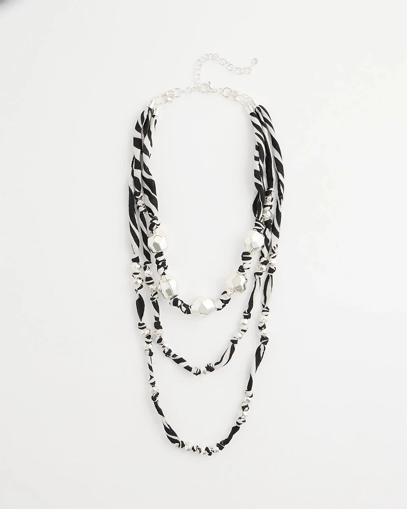 Convertible Zebra Necklace