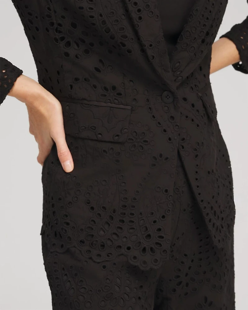 Eyelet Blazer