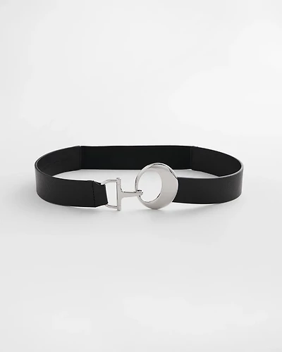 Soft-Stretch Faux Leather Belt