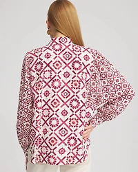Tencel Blend Dolman-Sleeved Shirt