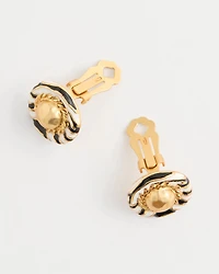 Zebra Clip-On Earrings