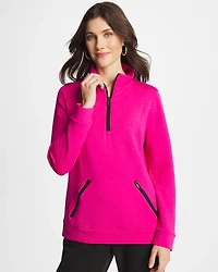 Zenergy® Soft Contrast Half Zip Pullover