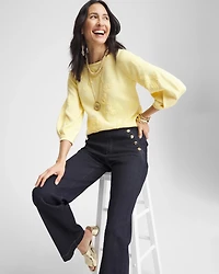 Golden Haze Embroidered Pullover