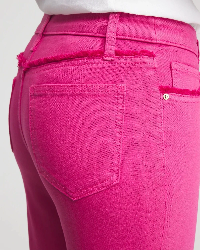 Girlfriend Frayed Cropped Jeans