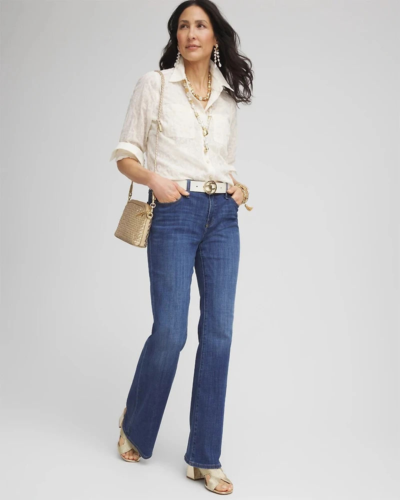 Embroidered Pocket Collared Shirt