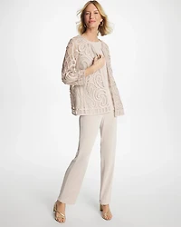 Short Embroidered Lace Jacket