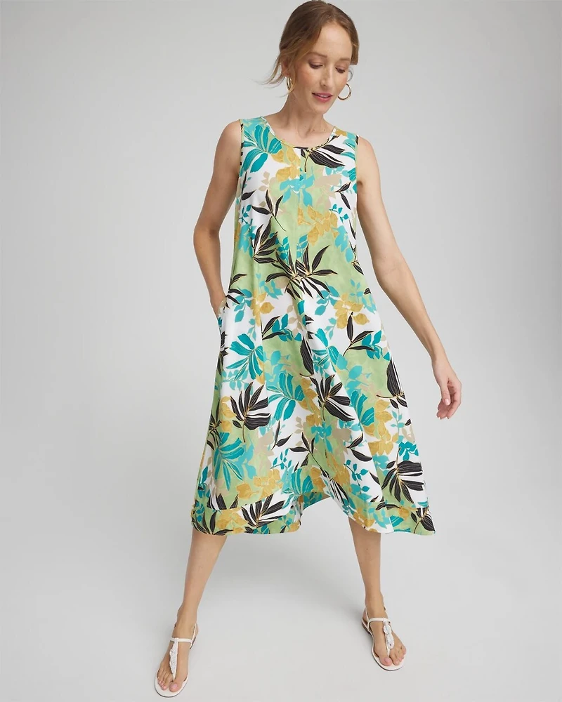 Zenergy® UPF Sleeveless Leaves Dress