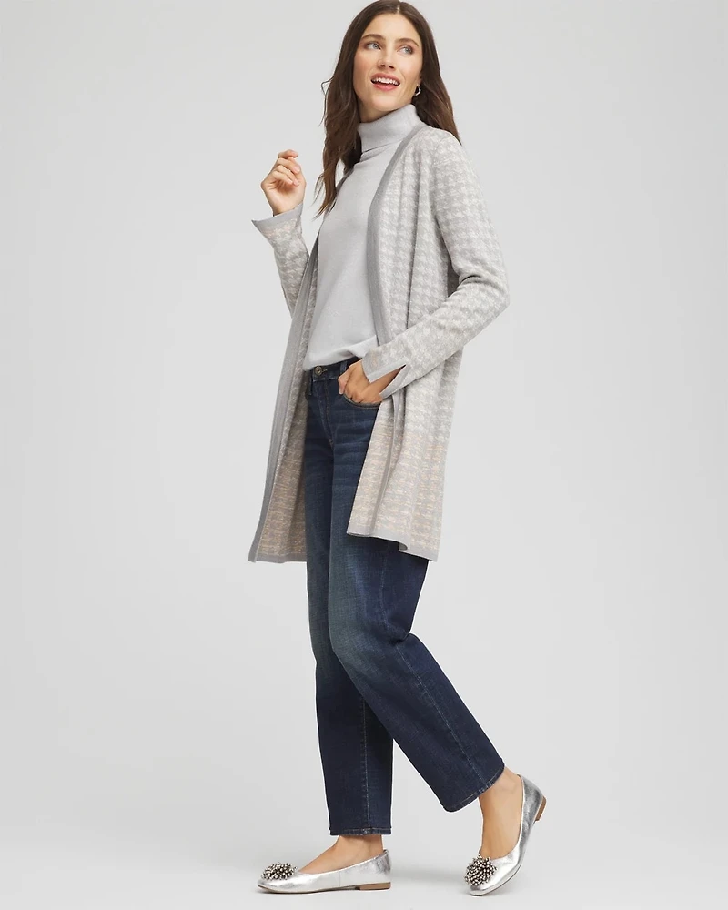 Metallic Herringbone Cardigan
