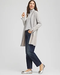 Metallic Herringbone Cardigan