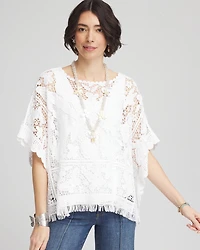 Lace Crochet Poncho