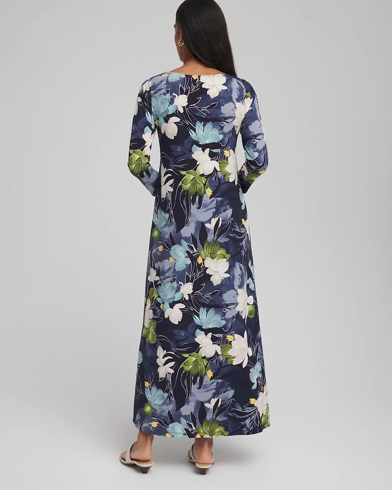 Dance Boatneck Column Maxi Dress