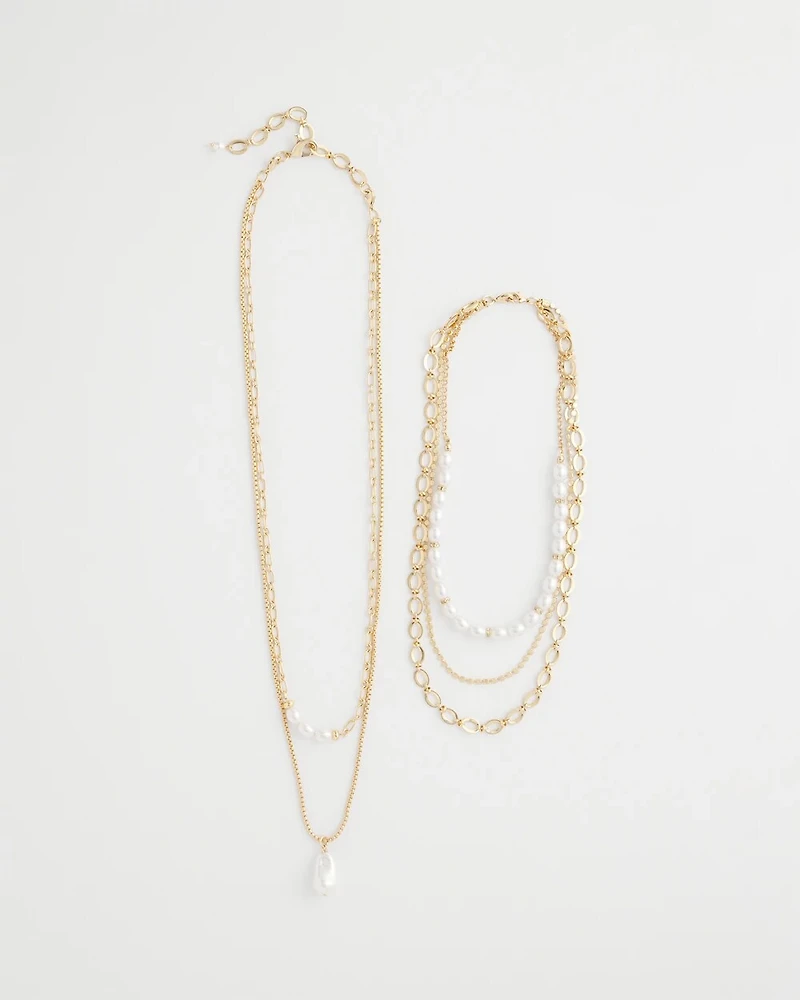 Convertible Pearl Multistrand Necklace