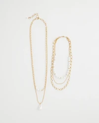 Convertible Pearl Multistrand Necklace