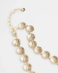 Round Disc Collar Necklace