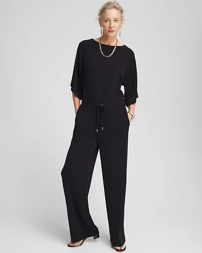 Petite Travelers™ Kimono Sleeve Jumpsuit