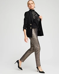 Girlfriend Coated Ankle Jeans